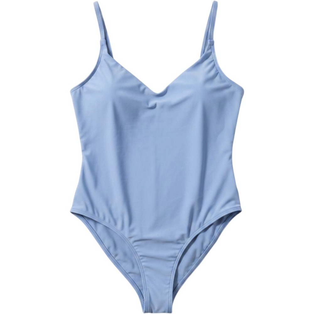 Aerie One Piece‎ Swimsuit XL Blue Side Cut Out High Leg Coastal